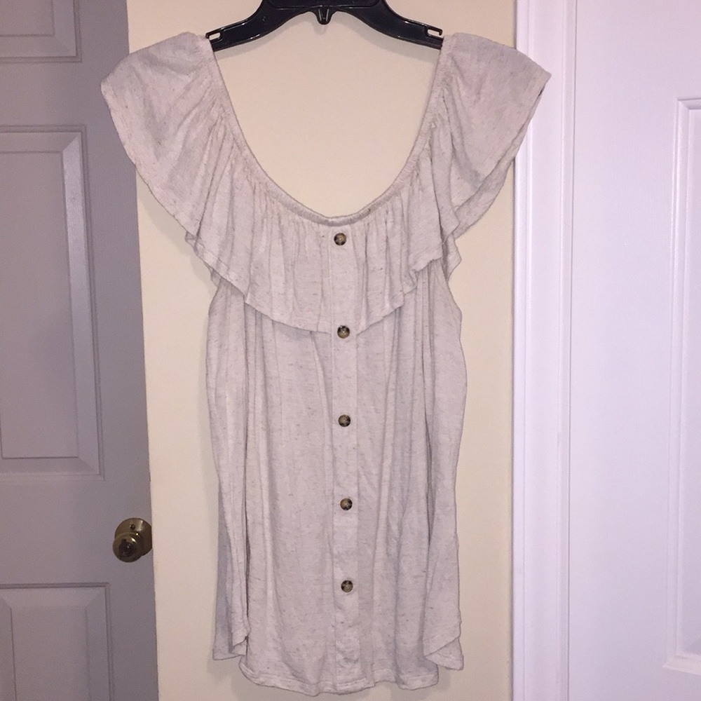 Off-the shoulder shirt